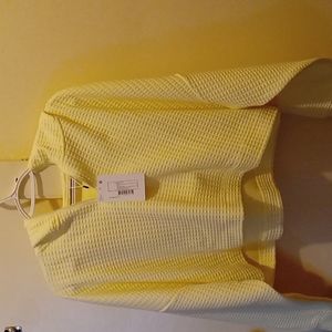 Asks Crop Yellow Sweater